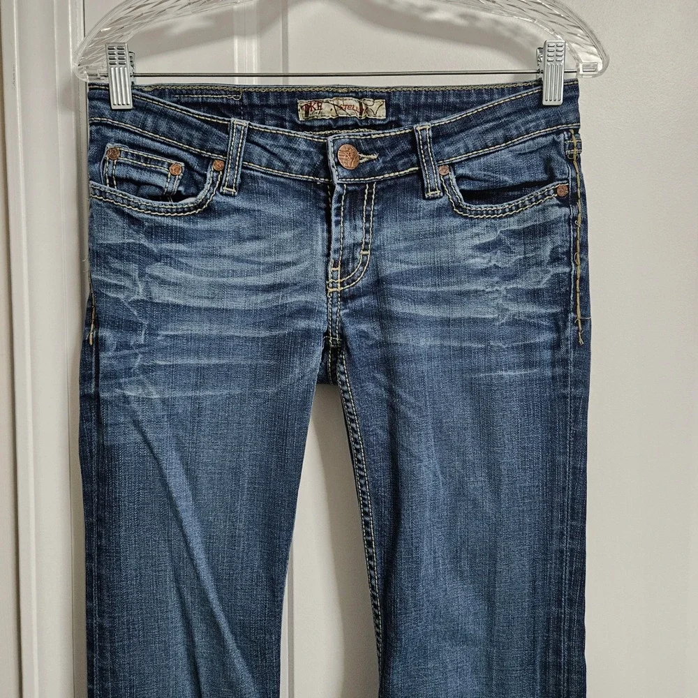 BKE Jeans Women 28 Blue Stella Bootcut Low Rise Stretch BKL5295R Medium Wash - Picture 5 of 11